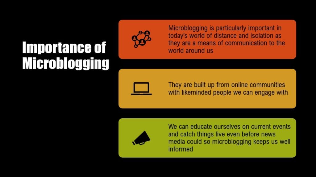 importance of microblogging
