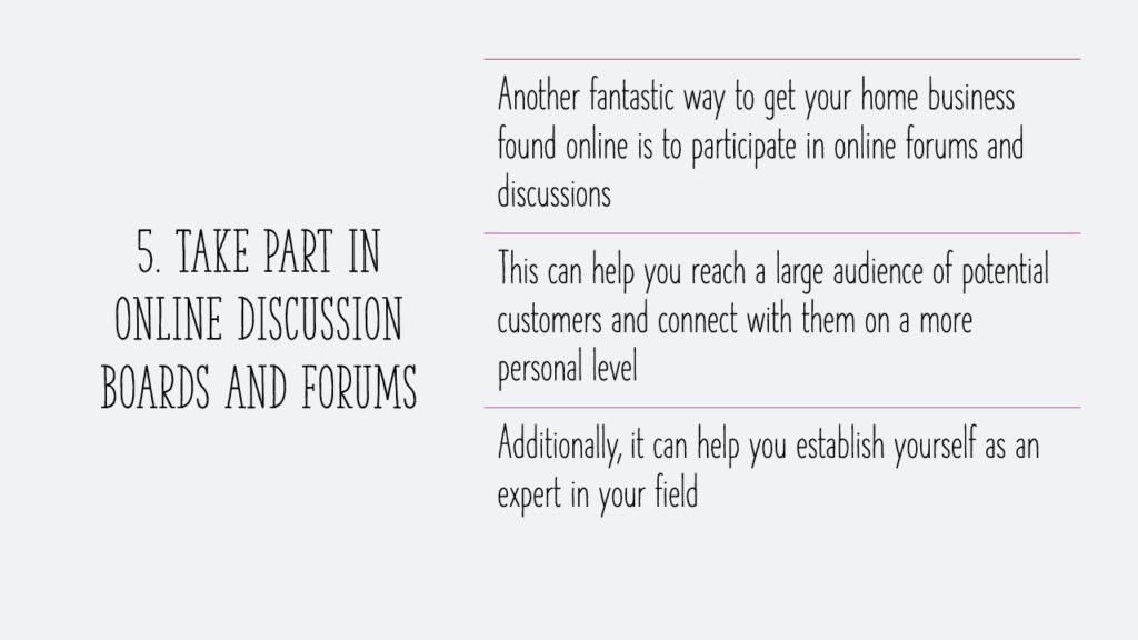 take part in online discussion boards and forums.